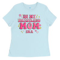 Baby Blue in my wrestling mom era Ladies Tee - MaliasSmallBusiness