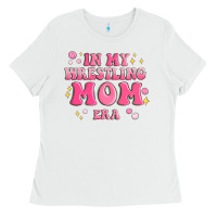 White in my wrestling mom era Ladies Tee - MaliasSmallBusiness