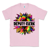 Bubblegum Pink deputy clerk tie dye sunflower Classic Tee - Jasminsmagicworld