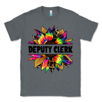 Charcoal Heather deputy clerk tie dye sunflower Classic Tee - Jasminsmagicworld