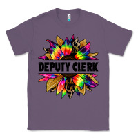 Lavender deputy clerk tie dye sunflower Classic Tee - Jasminsmagicworld