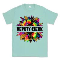 Seafoam deputy clerk tie dye sunflower Classic Tee - Jasminsmagicworld