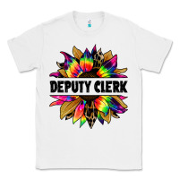 White deputy clerk tie dye sunflower Classic Tee - Jasminsmagicworld