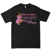 Black make yourself a priority today and everyday afro w Premium Tee - NancyCooperArtShop