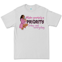 Dove Grey make yourself a priority today and everyday afro w Premium Tee - NancyCooperArtShop