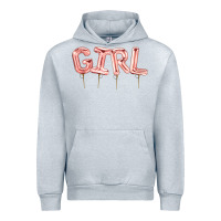 Heather Grey Girl balloon Urban Hoodie - Artiststas