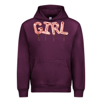 Mauve Wine Girl balloon Urban Hoodie - Artiststas