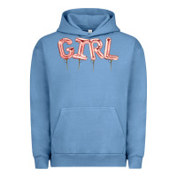 Pigment Pebble Blue Girl balloon Urban Hoodie - Artiststas