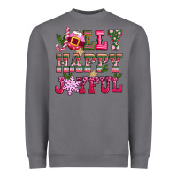 Storm jolly happy joyful pink christmas Heavyweight Sweatshirt - CowGirlArtShop