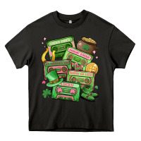 Asphalt st patrick's day cassette tapes Heavy Core Tee - MaliasSmallBusiness