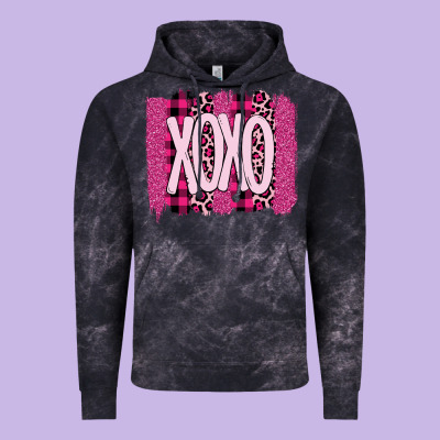 Love Xoxo Brushstrokes Valentines Vintage Hoodie Designed By Bettercallsaul