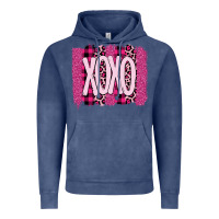 Vintage Denim Love Xoxo Brushstrokes Valentines Vintage Hoodie - Bettercallsaul