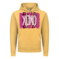 Vintage Mustard Love Xoxo Brushstrokes Valentines Vintage Hoodie - Bettercallsaul