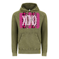 Vintage Olive Love Xoxo Brushstrokes Valentines Vintage Hoodie - Bettercallsaul