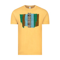 Vintage Mustard Western Farm Life Cowhide Brush Strokes Vintage Tee - Bettercallsaul
