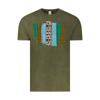 Vintage Olive Western Farm Life Cowhide Brush Strokes Vintage Tee - Bettercallsaul