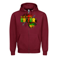 Burgundy Do it for the culture Zipper Hoodie - FaDigitalArtStudio