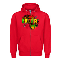 Red Do it for the culture Zipper Hoodie - FaDigitalArtStudio
