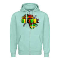 Seafoam Do it for the culture Zipper Hoodie - FaDigitalArtStudio