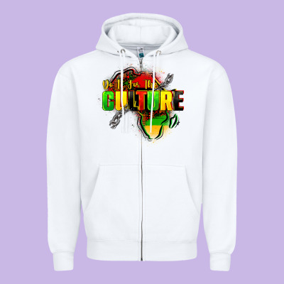 Do It For The Culture Zipper Hoodie Designed By Fadigitalartstudio