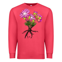 Cardinal Bitterroot Flower Premium Sweatshirt - LillyAllenDesigns