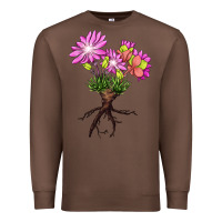 Chestnut Bitterroot Flower Premium Sweatshirt - LillyAllenDesigns