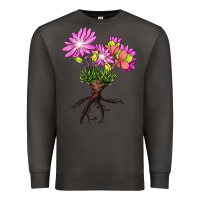 Smoke Bitterroot Flower Premium Sweatshirt - LillyAllenDesigns