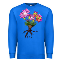 True Royal Bitterroot Flower Premium Sweatshirt - LillyAllenDesigns