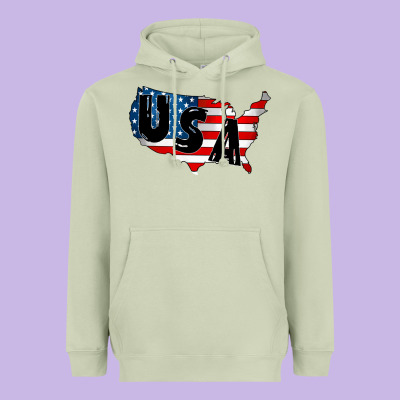 Usa Heavyweight Hoodie Designed By Cowhidedigitalart
