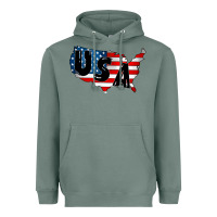 Sage Usa Heavyweight Hoodie - CowhideDigitalArt