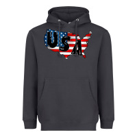 Smoke Usa Heavyweight Hoodie - CowhideDigitalArt