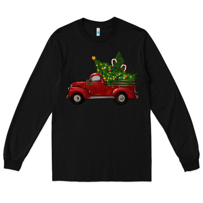 Christmas Trees With Truck Long Sleeve Tee by RanaPortraitStore | Teevron