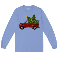 Colony Blue Christmas Trees With Truck Long Sleeve Tee - RanaPortraitStore