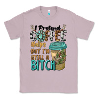 Lilac i pretend coffee helps but i'm still a bitch Classic Tee - BarkalooDesign