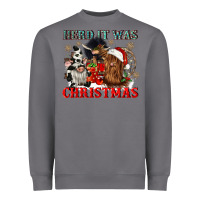 Storm herd it was christmas Heavyweight Sweatshirt - CowGirlArtShop