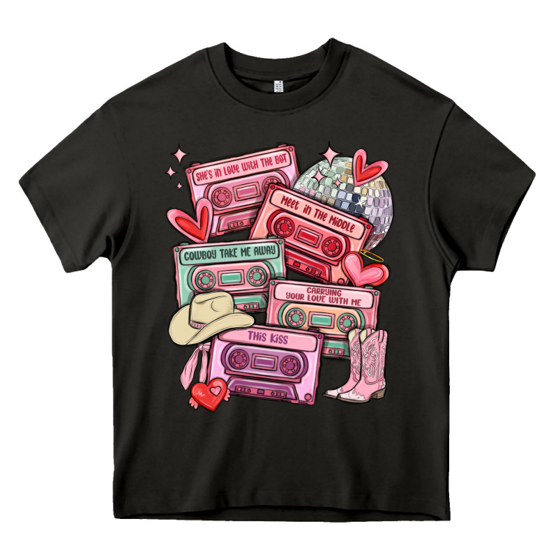 Valentines Day Cassette Tapes Heavy Core Tee by MaliasSmallBusiness | Teevron