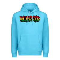 Ocean Blue Juneteenth blessed Premium Hoodie - FaDigitalArtStudio
