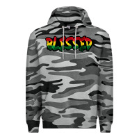 Slate Camo Juneteenth blessed Premium Hoodie - FaDigitalArtStudio