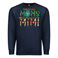 Navy Only The Best Moms Get Promoted To Mimi Premium Sweatshirt - CowhideDigitalArt