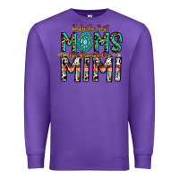 Purple Only The Best Moms Get Promoted To Mimi Premium Sweatshirt - CowhideDigitalArt