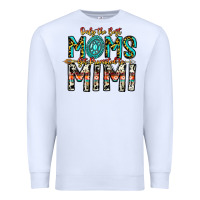 White Only The Best Moms Get Promoted To Mimi Premium Sweatshirt - CowhideDigitalArt