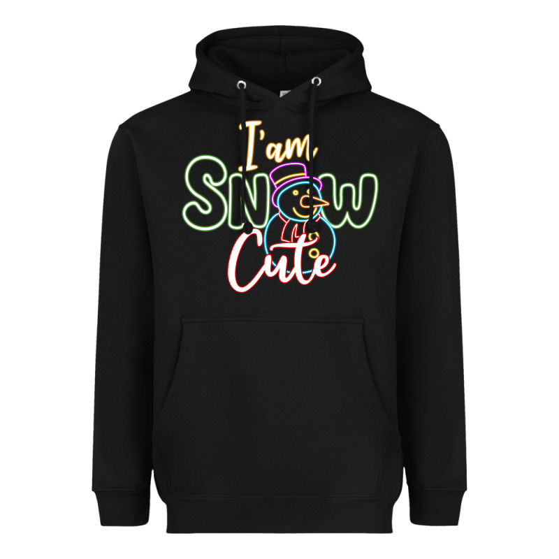 L Am Snow Cute Heavyweight Hoodie by CowhideDigitalArt | Teevron