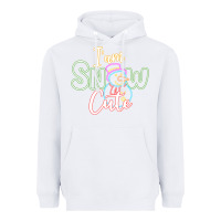 White l am snow cute Heavyweight Hoodie - CowhideDigitalArt