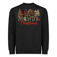 Black howdy christmas Heavyweight Sweatshirt - CowGirlArtShop