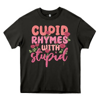 Asphalt cupid rhymes with stupid Heavy Core Tee - MaliasSmallBusiness