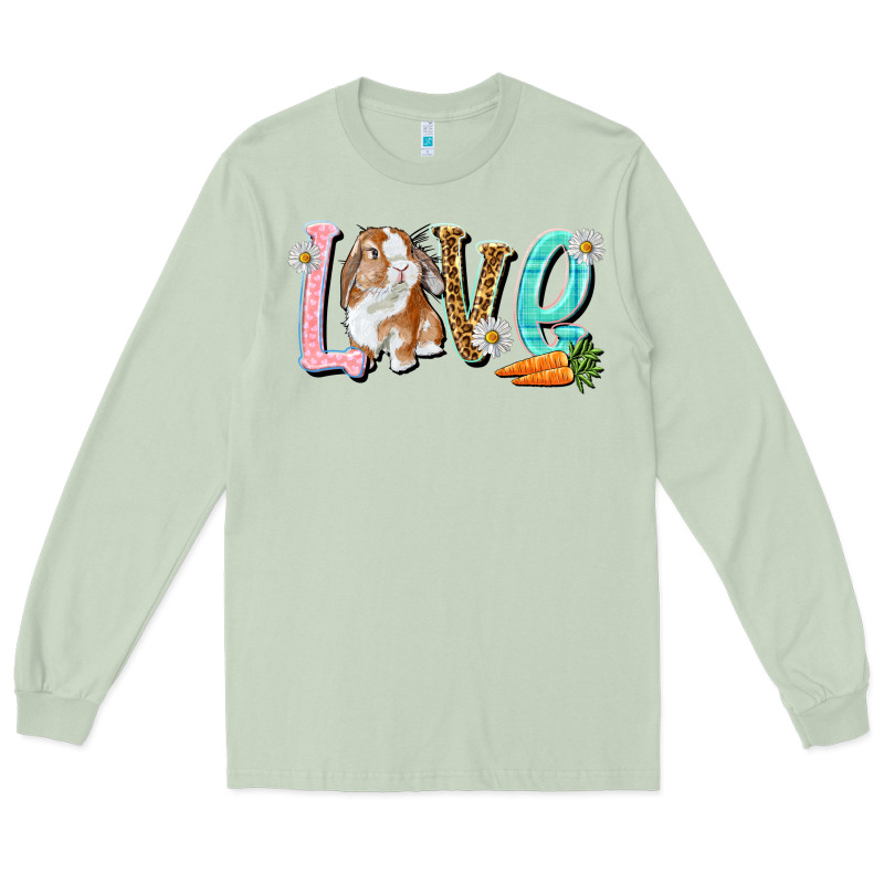 Love Easter Rabbit Long Sleeve Tee by NancyCooperArtShop | Teevron