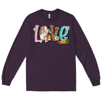 Plum Love Easter Rabbit Long Sleeve Tee - NancyCooperArtShop
