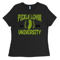 Black pickle lover university Ladies Tee - MaliasSmallBusiness