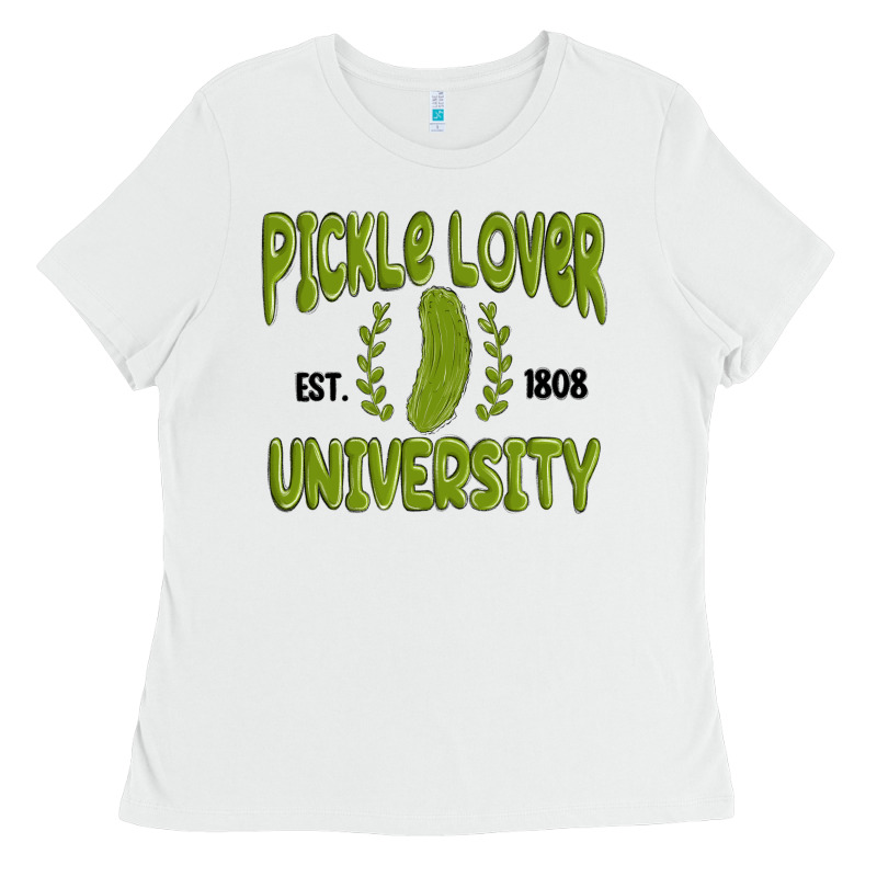 Pickle Lover University Ladies Tee by MaliasSmallBusiness | Teevron