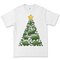 White dinosaur christmas tree Premium Tee - MaliasSmallBusiness